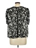 J.Crew 100% Polyester Black Short Sleeve Blouse Size L - photo 2