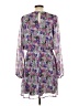 WAYF 100% Polyester Floral Purple Cocktail Dress Size L - photo 2