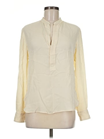 Ralph Lauren Long Sleeve Silk Top (view 1)