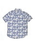 Crewcuts Outlet Floral Blue Short Sleeve Button-Down Shirt Size 12 - photo 2