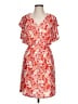 West Loop Print Orange Casual Dress Size L - photo 1