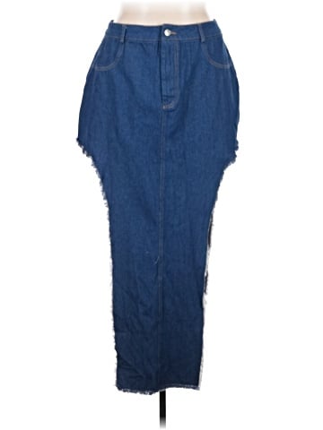 Shein Curve Denim Skirt (view 1)