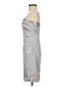 Express Metallic Silver Cocktail Dress Size 1 - 2 - photo 5