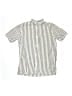 Gap Kids Stripes Silver Short Sleeve Button-Down Shirt Size XL (kids) - photo 1