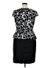 Connected Apparel Graphic Black Cocktail Dress Size 16 - photo 2