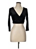 Forever 21 Black 3/4 Sleeve Top Size L - photo 1