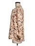 Hunter Bell 100% Silk Tan Long Sleeve Silk Top Size M - photo 5