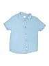 Crewcuts Outlet 100% Cotton Solid Blue Short Sleeve Button-Down Shirt Size 12 - photo 1