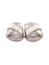 Jack Rogers 100% Leather Silver Sandals Size 5 1/2 - photo 2