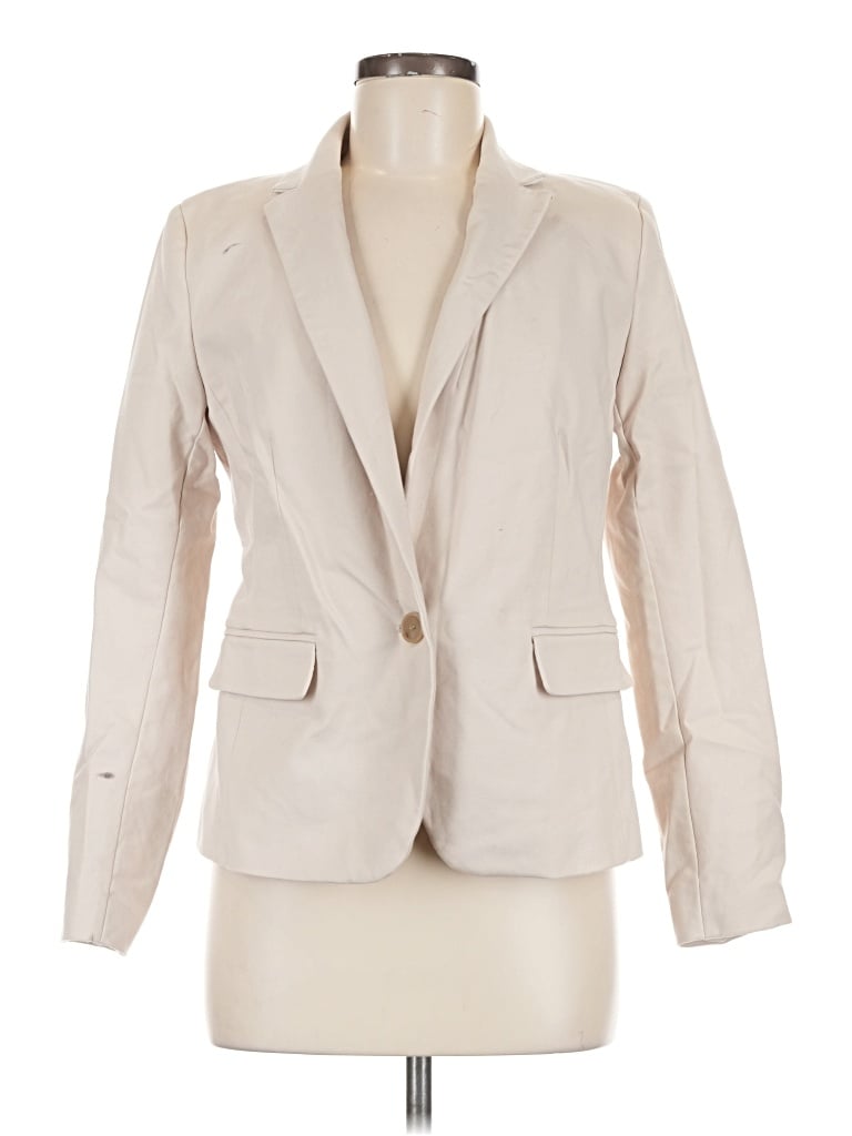 Pre-owned Ann Taylor Blazer Jacket In Ivory
