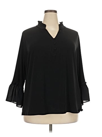 Karl Lagerfeld Paris 3/4 Sleeve Blouse (view 1)