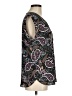 Ann Taylor LOFT 100% Polyester Paisley Black Sleeveless Blouse Size M - photo 4