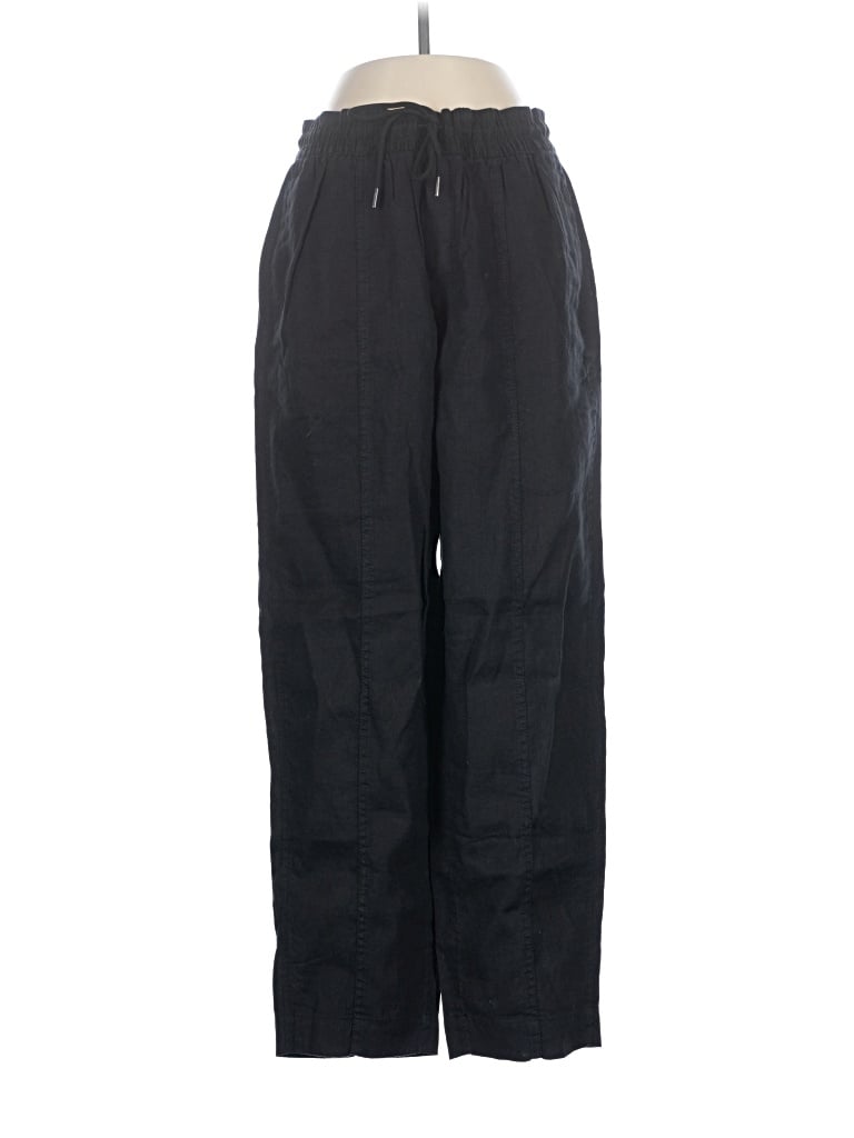 Pre-owned Athleta Linen Pants In Black