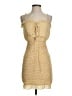 Lost + Wander 100% Polyester Tweed Gold Cocktail Dress Size XS - photo 1