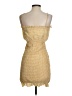 Lost + Wander 100% Polyester Tweed Gold Cocktail Dress Size XS - photo 2