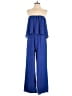 Unbranded 100% Polyester Solid Blue Jumpsuit Size S - photo 1