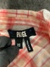Paige 100% Viscose Plaid Orange Long Sleeve Blouse Size XS - photo 7