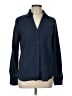 Stradivarius Blue Long Sleeve Button-Down Shirt Size L - photo 1