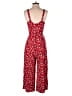 Mi ami 100% Rayon Hearts Red Jumpsuit Size M - photo 2