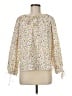 J.Crew 100% Cotton Floral Multi Color Ivory Long Sleeve Blouse Size M - photo 1