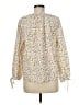 J.Crew 100% Cotton Floral Multi Color Ivory Long Sleeve Blouse Size M - photo 2