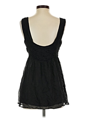 Flounce Sleeveless Silk Top (view 2)