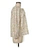 J.Crew 100% Cotton Floral Multi Color Ivory Long Sleeve Blouse Size M - photo 4