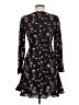 oasis 100% Polyester Floral Black Cocktail Dress Size 6 - photo 2