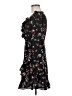 oasis 100% Polyester Floral Black Cocktail Dress Size 6 - photo 5