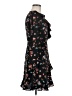 oasis 100% Polyester Floral Black Cocktail Dress Size 6 - photo 4