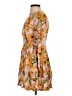 YFB 100% Rayon Print Orange Casual Dress Size 0 - photo 5