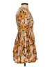 YFB 100% Rayon Print Orange Casual Dress Size 0 - photo 4