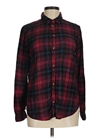 American Eagle Outfitters Long Sleeve Button-Down Shirt (view 1)
