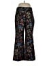 Ann Taylor Floral Black Casual Pants Size 10 - photo 1