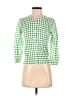 Moth 100% Cotton Checkered-gingham Green Cardigan Size XS - photo 1