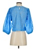 Zara Blue 3/4 Sleeve Blouse Size S - photo 2