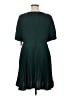 DKNY 100% Polyester Solid Green Casual Dress Size 14 - photo 2