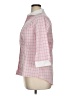 Unique Vintage 100% Polyester Checkered-gingham Pink 3/4 Sleeve Blouse Size 1X - photo 5