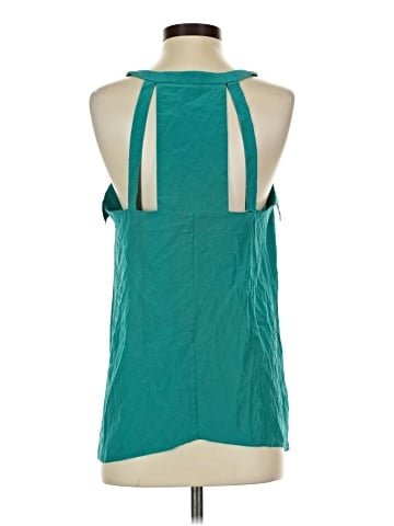 BCBGMAXAZRIA Sleeveless Silk Top (view 2)