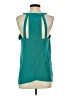 BCBGMAXAZRIA 100% Silk Teal Sleeveless Silk Top Size S - photo 2
