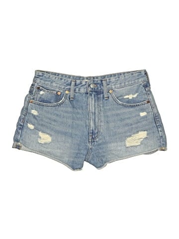 Madewell Relaxed Denim Shorts in Renfield Wash: Destructed Edition (view 1)