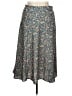 Arula 100% Polyester Floral Green Gray Casual Skirt Size XL - photo 1
