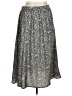 Arula 100% Polyester Floral Green Gray Casual Skirt Size XL - photo 2