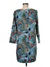 J.Crew Factory Store 100% Polyester Blue Kimono Size 8 - photo 2