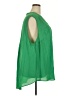 Torrid 100% Polyester Green Sleeveless Blouse Size 4X Plus (4) - photo 4