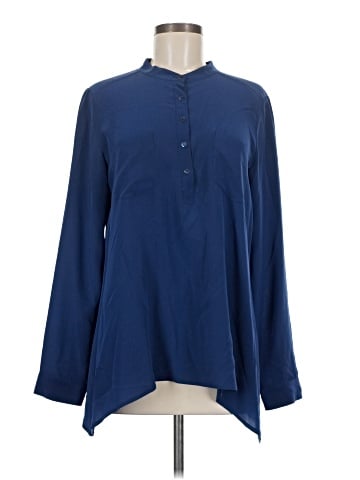 Eileen Fisher Long Sleeve Silk Top (view 1)
