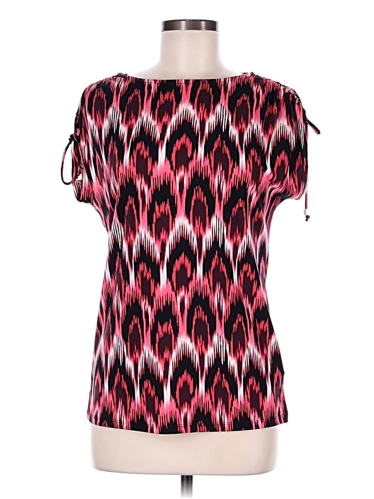 Pre-owned Michael Michael Kors Short Sleeve Blouse In Pink