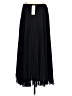 Black Label by Chico's 100% Polyester Solid Black Formal Skirt Size Lg (2) - photo 2