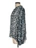 Shoshanna Animal Print Silver Long Sleeve Blouse Size L - photo 5