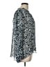 Shoshanna Animal Print Silver Long Sleeve Blouse Size L - photo 4